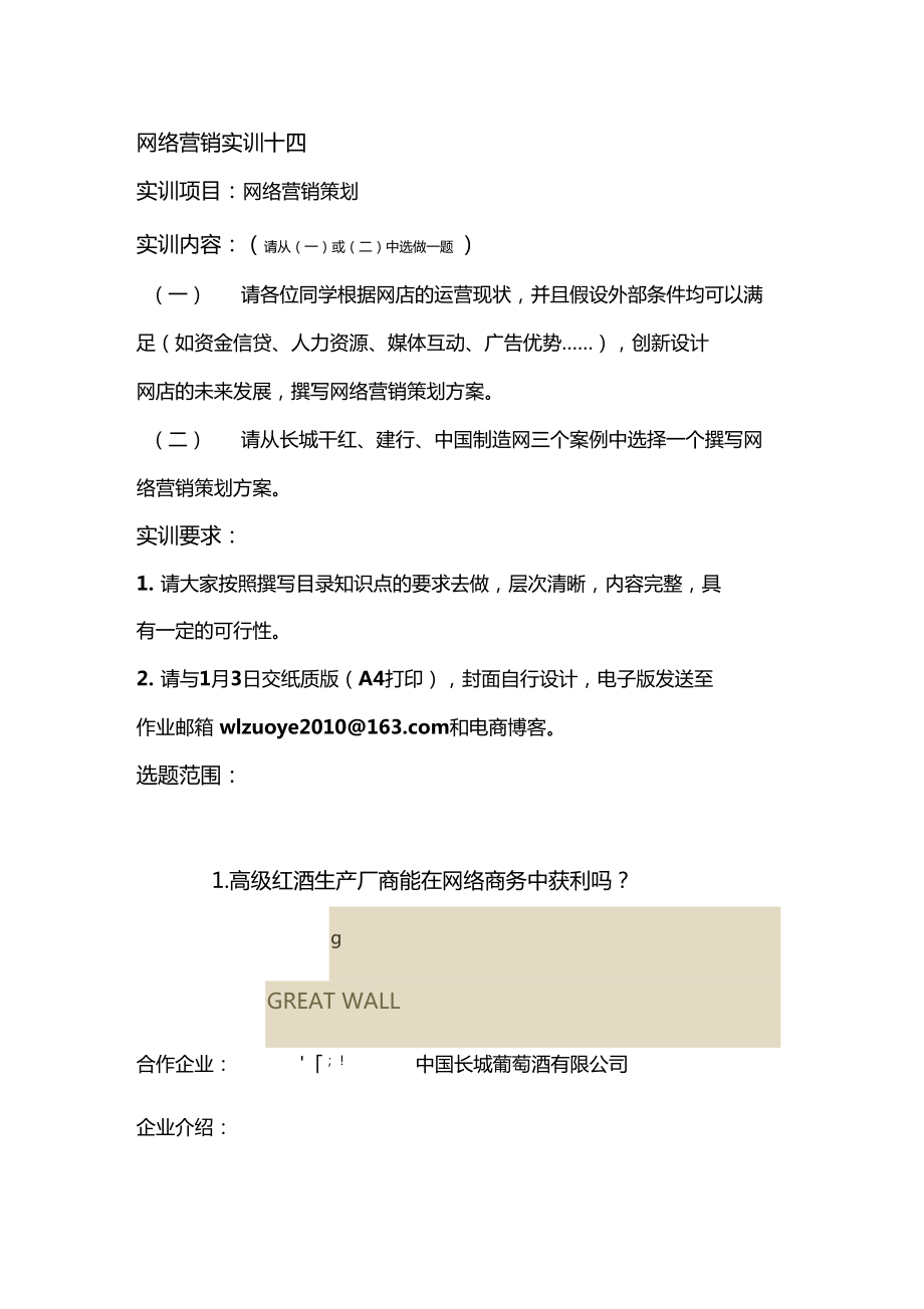 實訓14 網絡營銷策劃的實戰要訣與策略重構